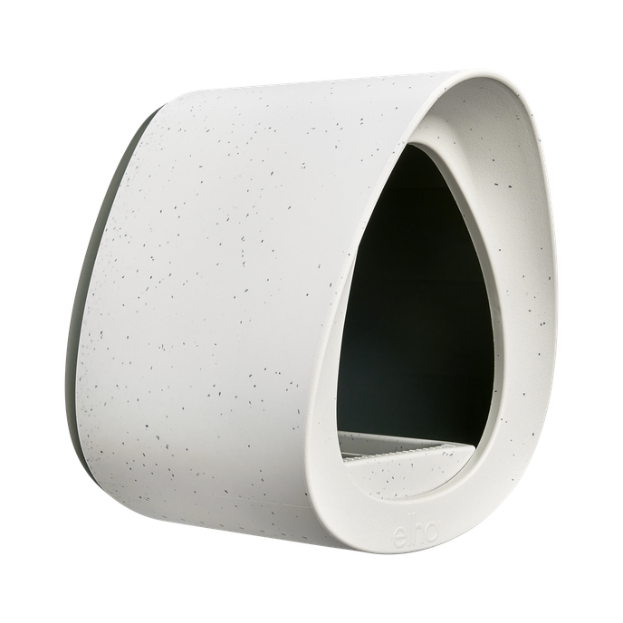 essential mangeoire à oiseaux 18cm gris fibreux